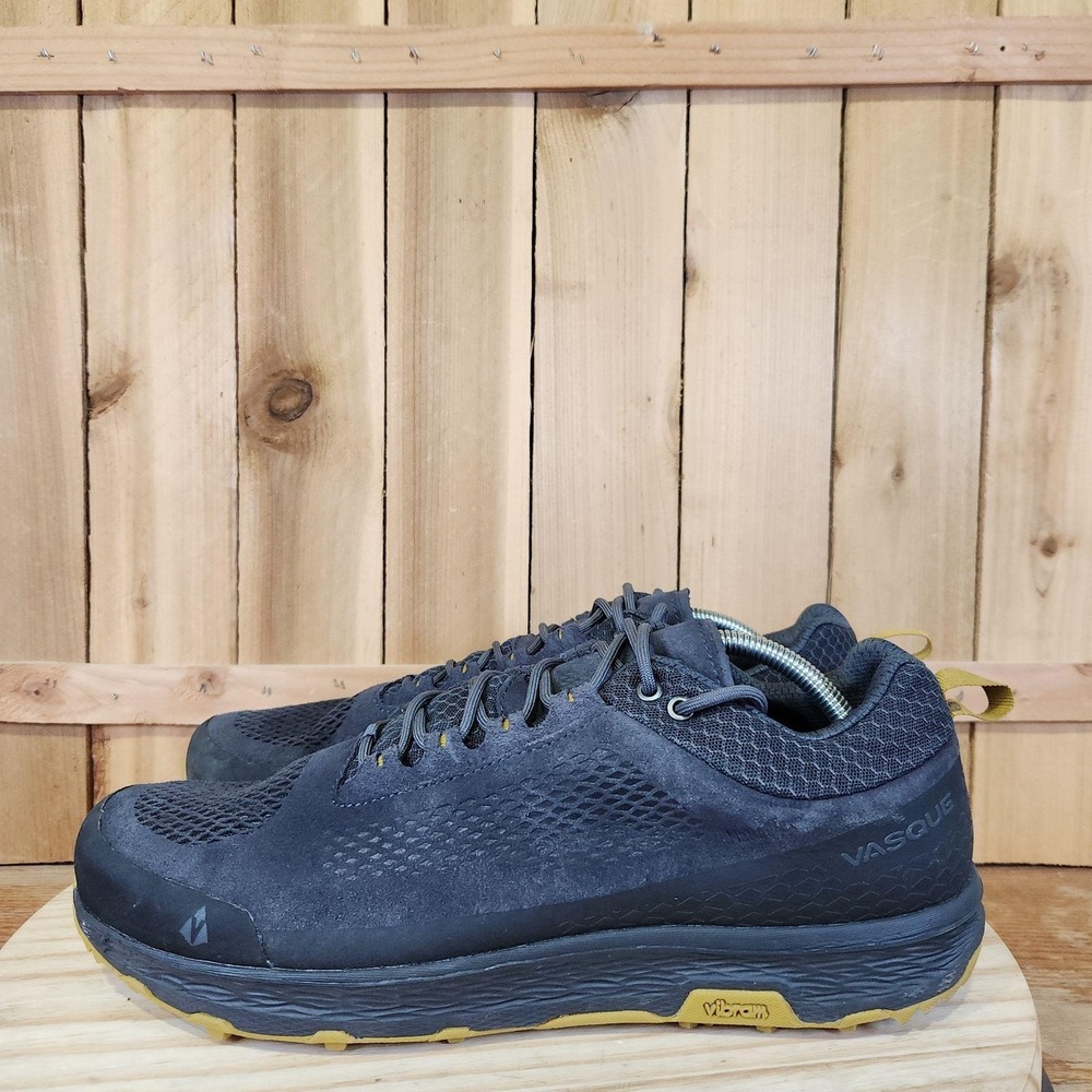 Vasque Breeze LT Low NTX Shoes Mens 12 Gray Suede Hiking Trail Sneakers Vibram